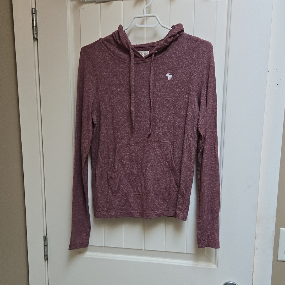 Abercrombie & Fitch Womens XS Maroon Knit Sweater Long Sleeve Hoodie